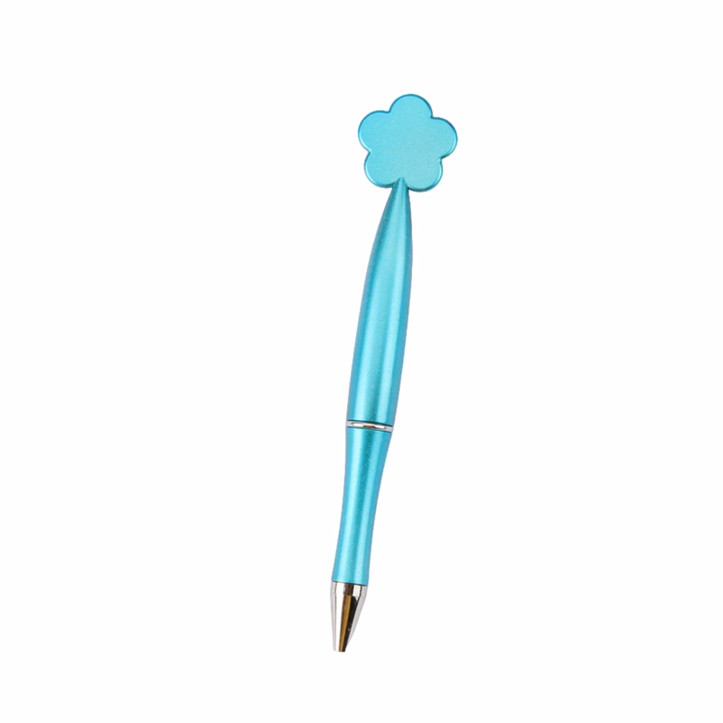 Flower Style Roller Ball Pen 5.28" Length X 0.43" Width