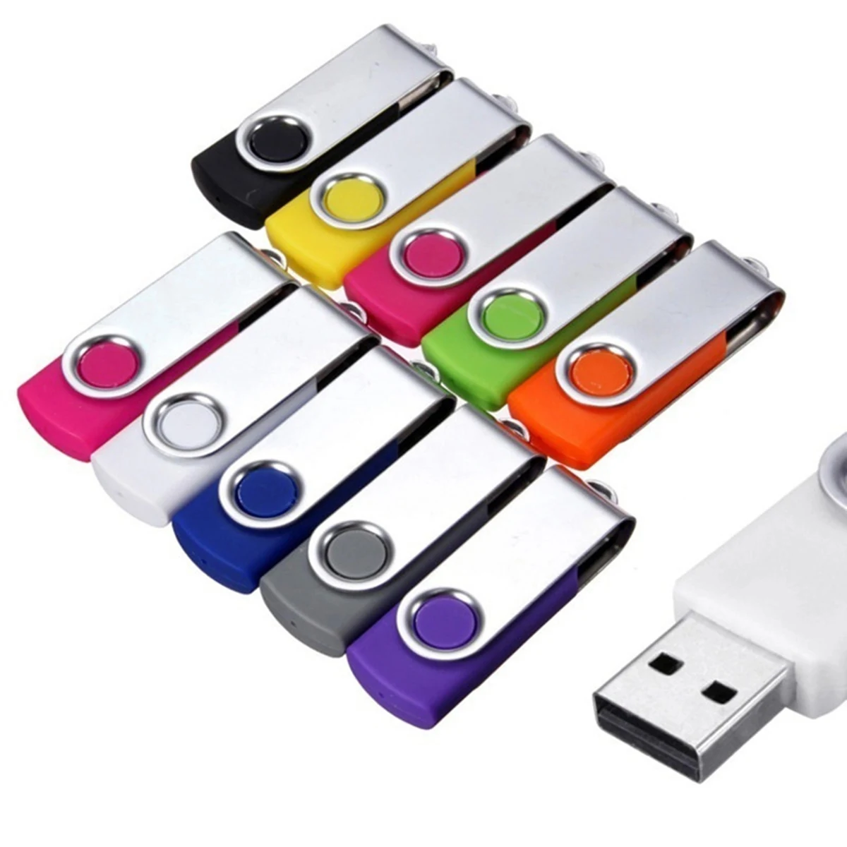 2GB Swing USB Flash Drive Swivel Cover MOQ 25 1