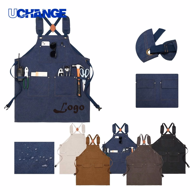 Cross-Back Canvas Apron