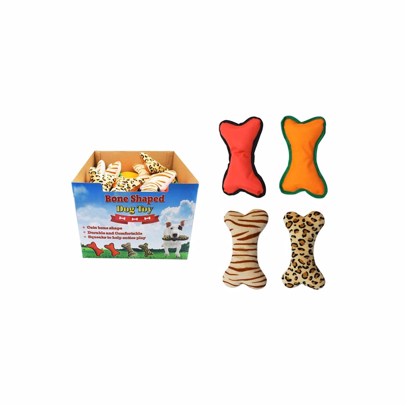 Bone Shaped Dog Toys Assorted