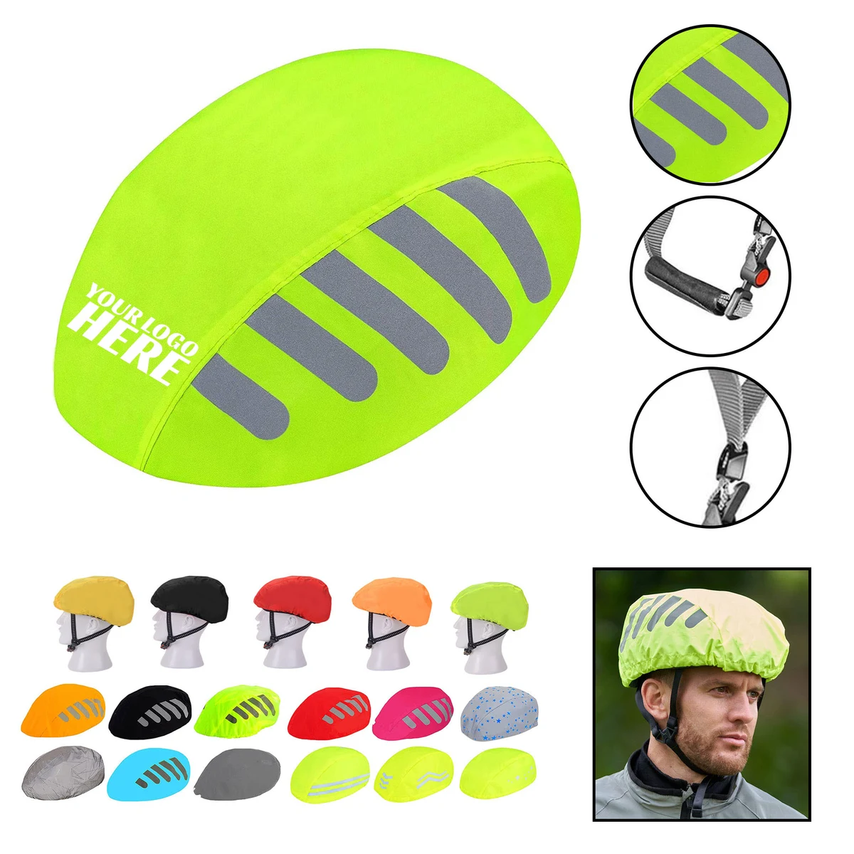 Reflective Helmet Cover 1