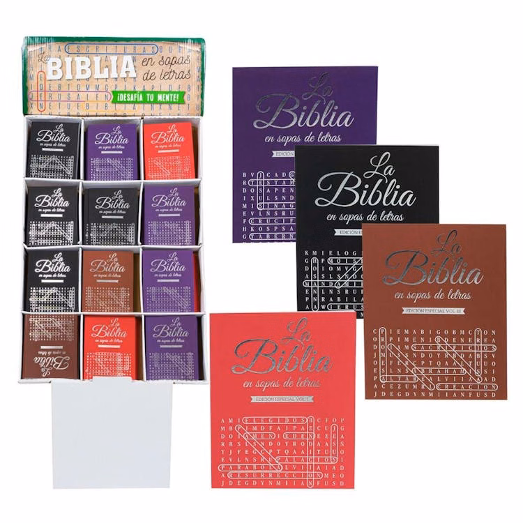 The Bible Spanish Word Search Puzzle Books 80 pages - FourTitles