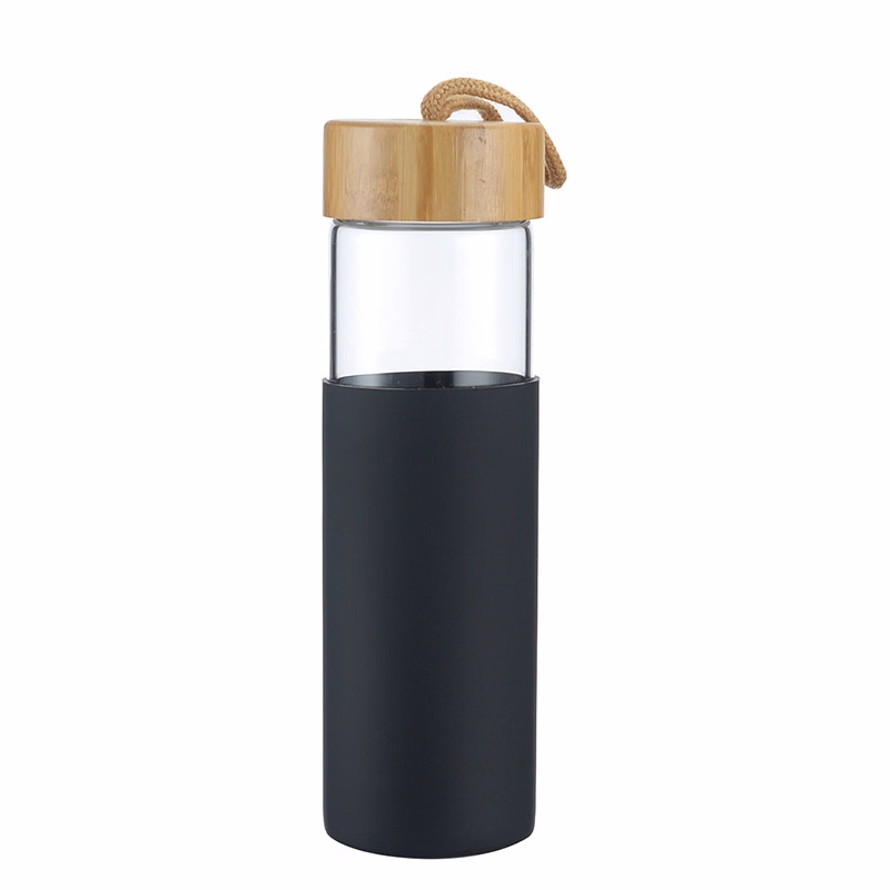 20oz Glass Bottles with StrapLid Silicone Sleeve