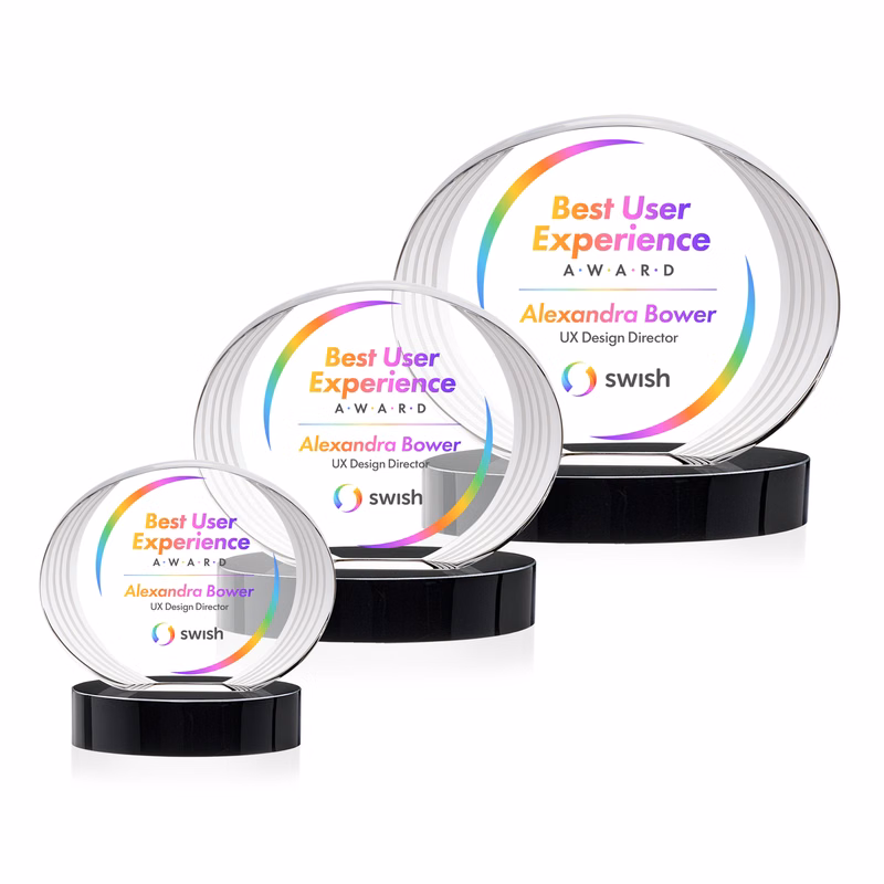 Sheraton VividPrint™ Award on Base - Black