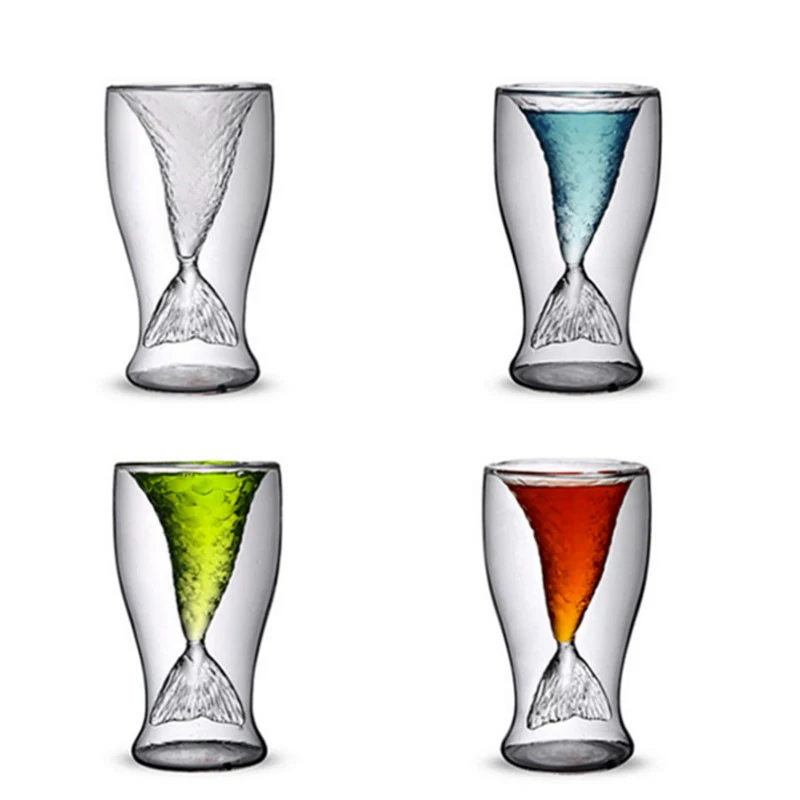Double Layer Fish Tail Wine Glass 1