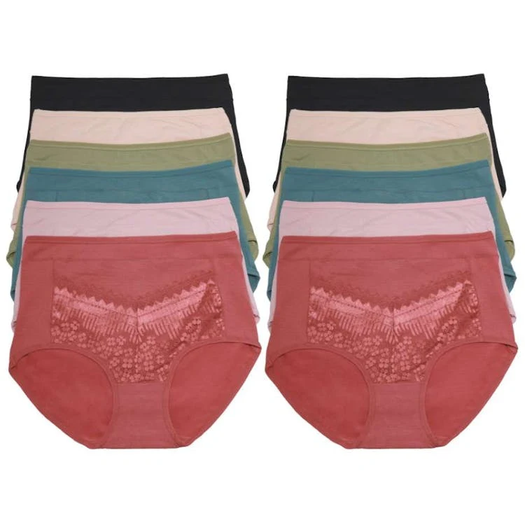 High Rise Brief Panties - Assorted Colors S-XL 1