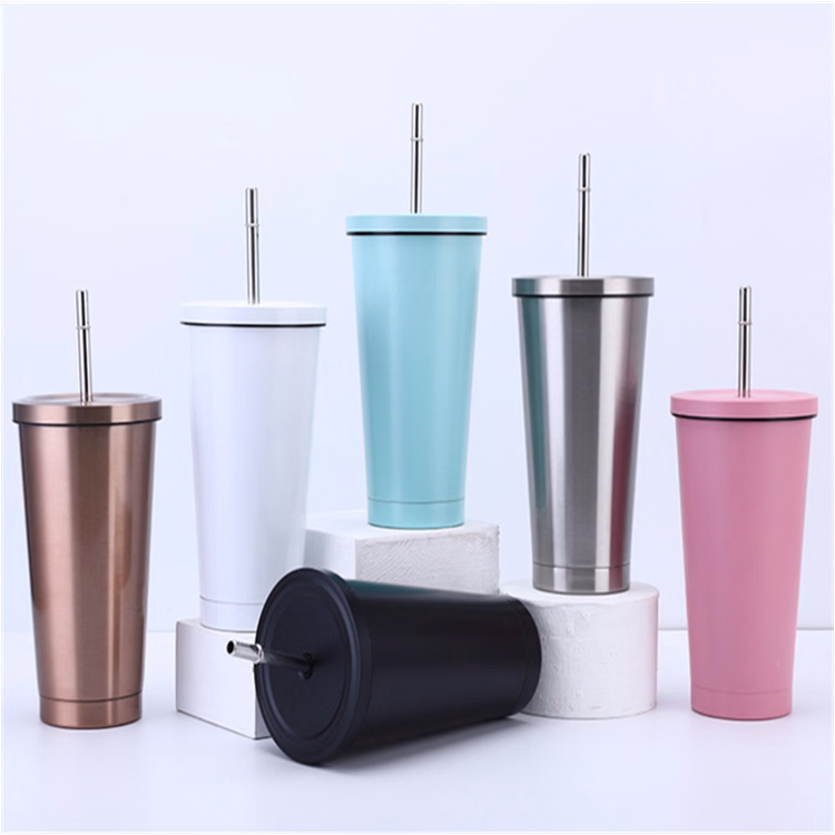 Stainless Steel Straws Car Mug Cup