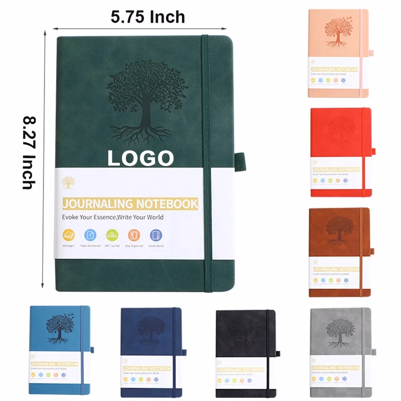 A5 Leather Lined Journal Hardcover Executive Notebooks