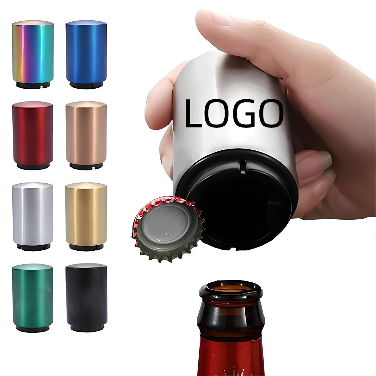 Push Down Magnetic Automatic Bottle Opener 1