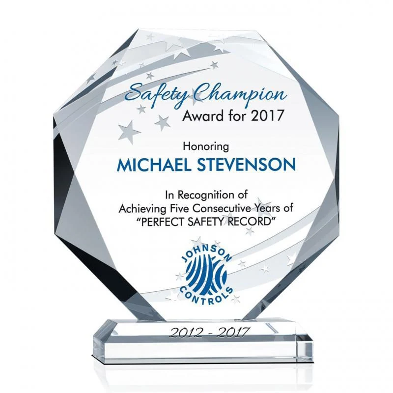 Octagon Diamond Shape Award 1