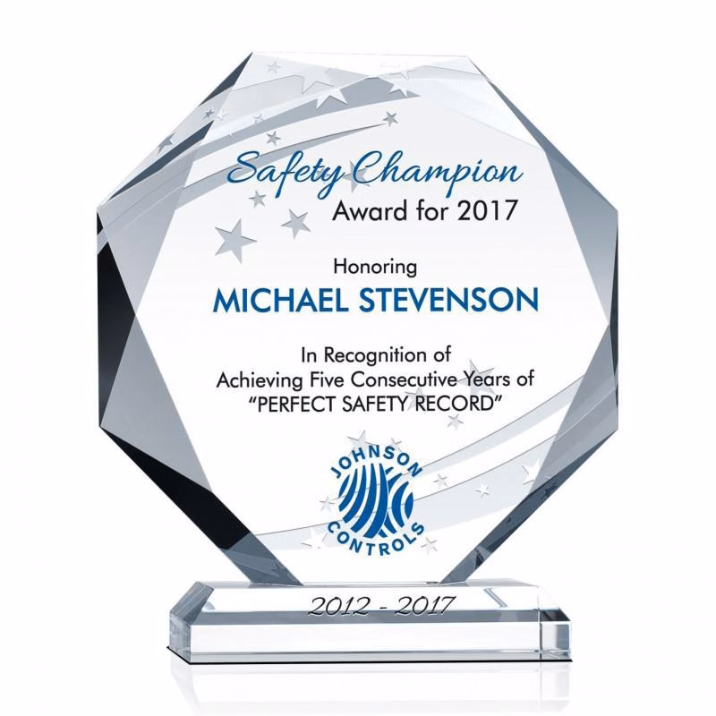 Octagon Diamond Shape Award