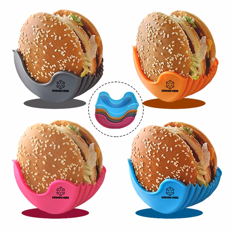 Silicone Hamburger Clip Holder Reusable