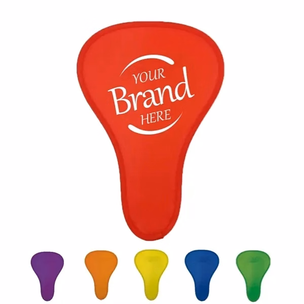 Custom Foldable Polyester Flying Disc Fan 12.6 inch — Portable Outdoor Hand Fan