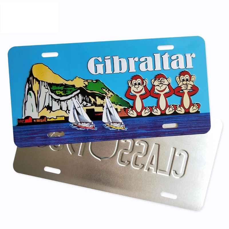 Aluminium Vehicle License Number Plate 1