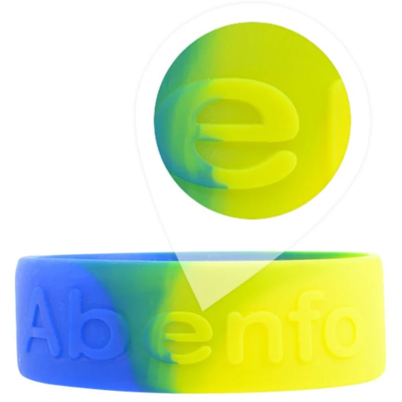 1 Inch Embossed Wristbands 1