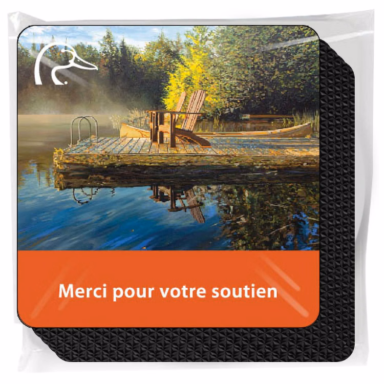 Set of 4 Premium Coasters per bag .060 Gloss Copolyester Top & 1/16" cork base (3.5" x 3.5") 4CP