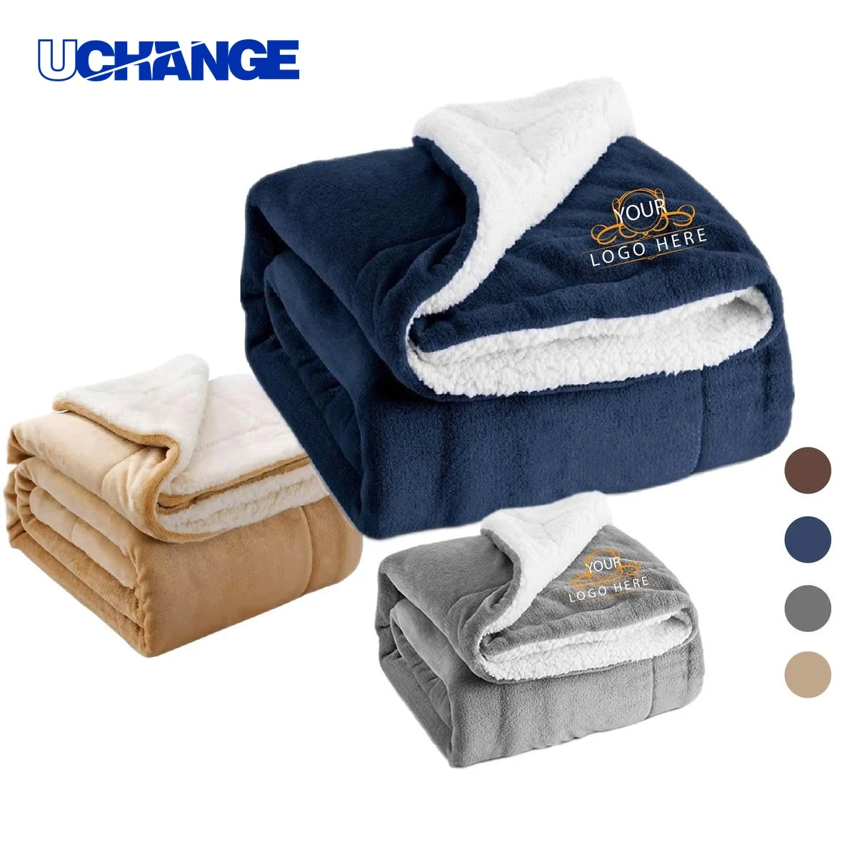 Micro-Mink Sherpa Blanket Throw 1