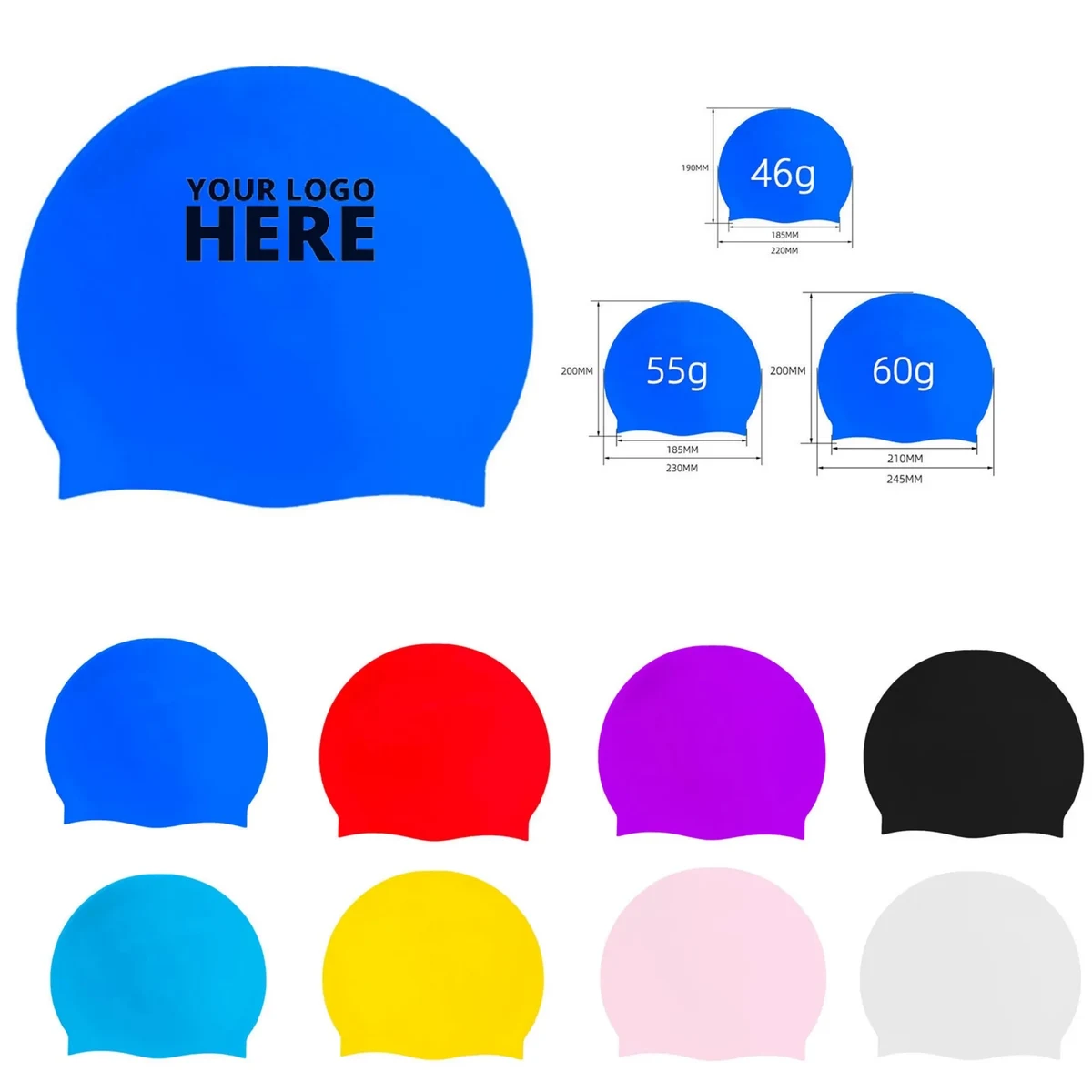 Elastic Silicone Swimming Cap 1