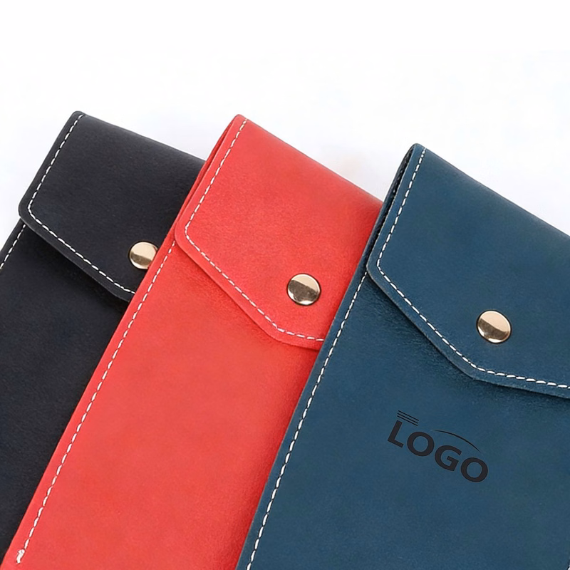 Portable Leather Pen Storage Bag
