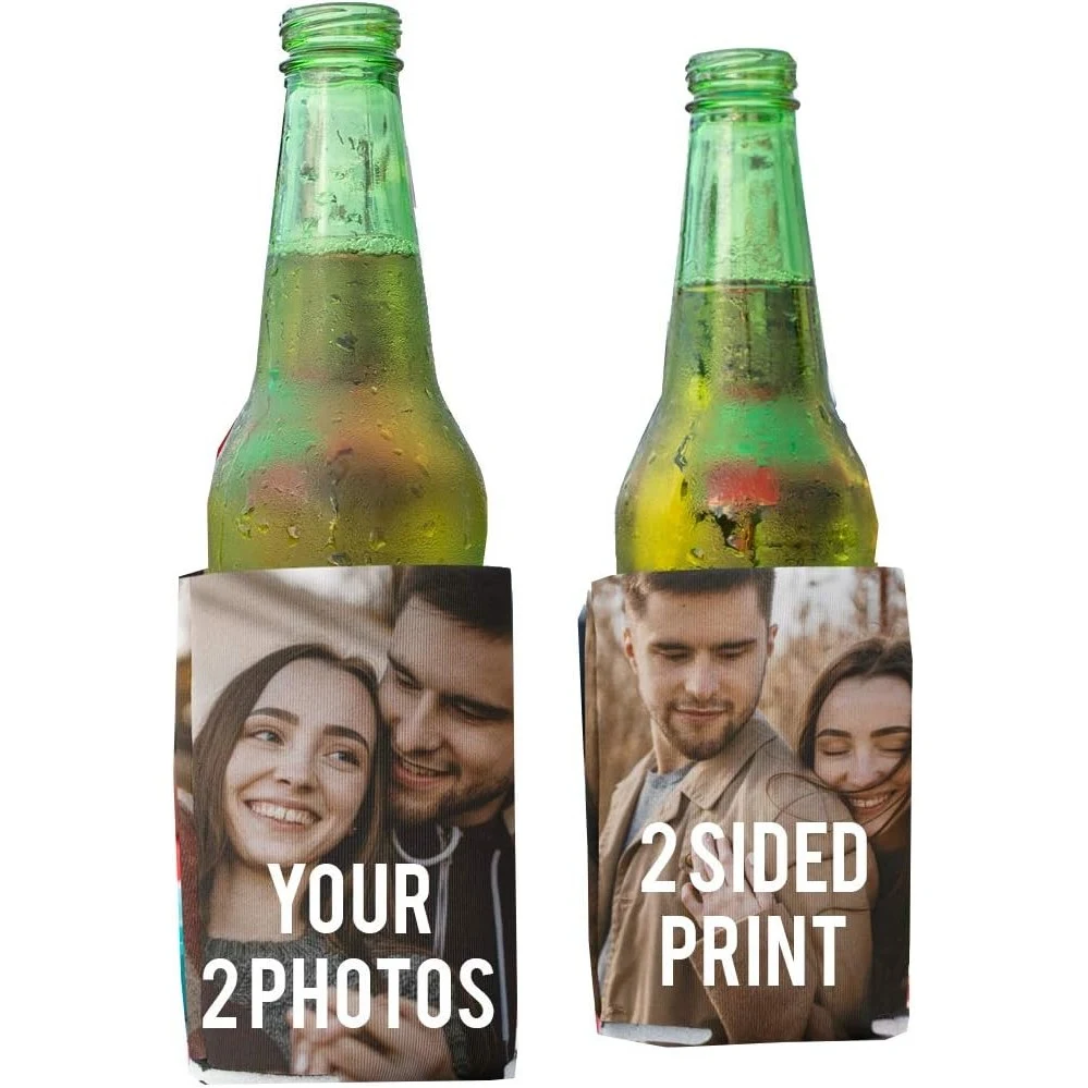 Custom Beer Can Cooler Sleeves Bulk Personalized Insulated Beverage Bottle Holder/ Custom Logo 12 oz, custom koozie with logo imprint 1
