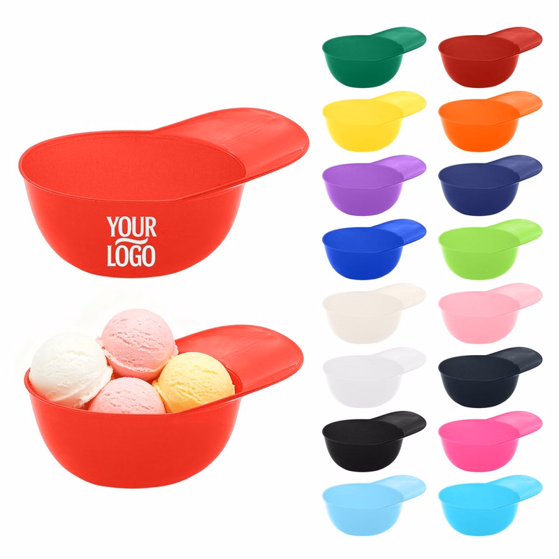 Baseball Cap Shaped Plastic Ice Cream Bowl