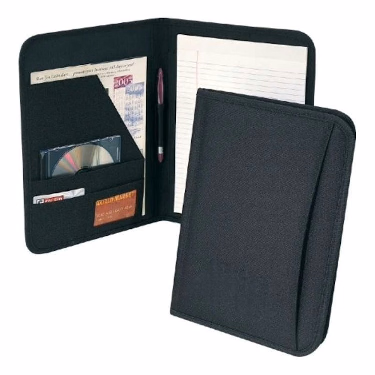 Polyester Writing Folders - Black