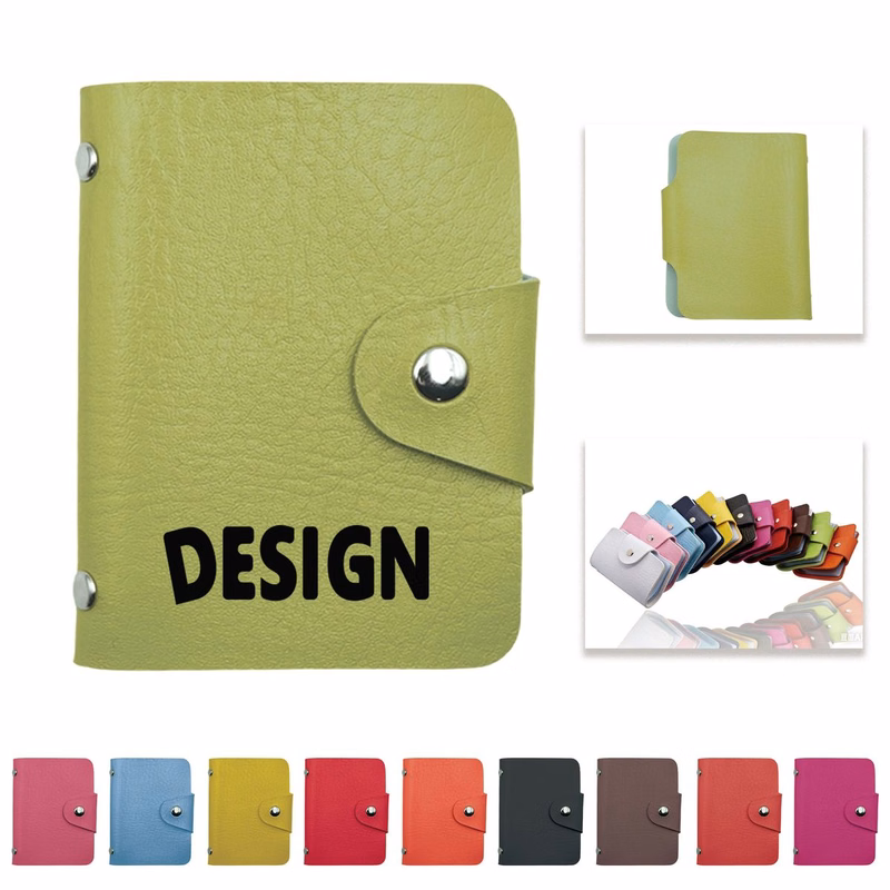 24 Card Slots PU Credit Card Holder