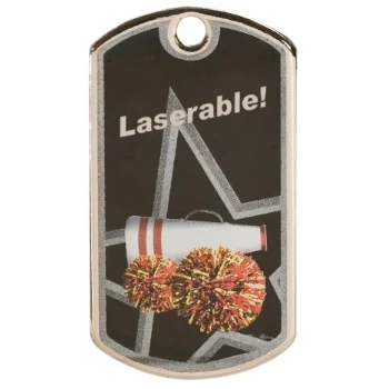 Cheerleader Star Metal Dog Tag 1