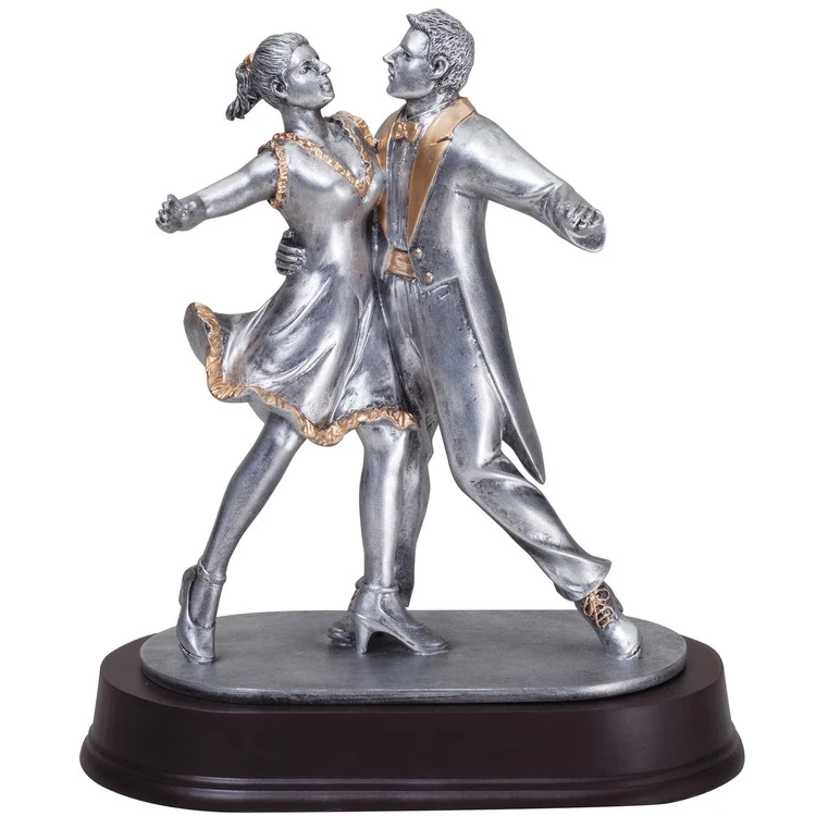 9" Tall Dance Couple Resin Figure 1