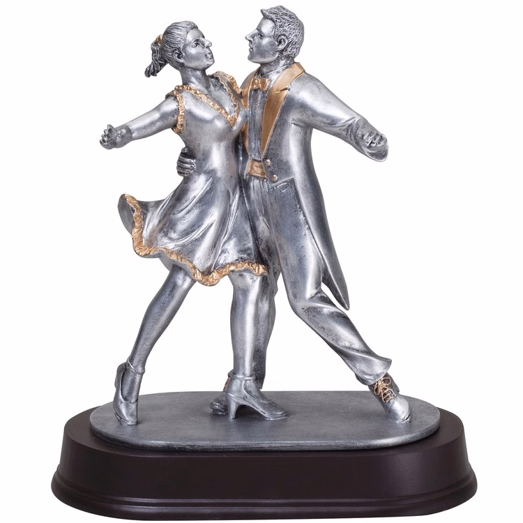 9" Tall Dance Couple Resin Figure