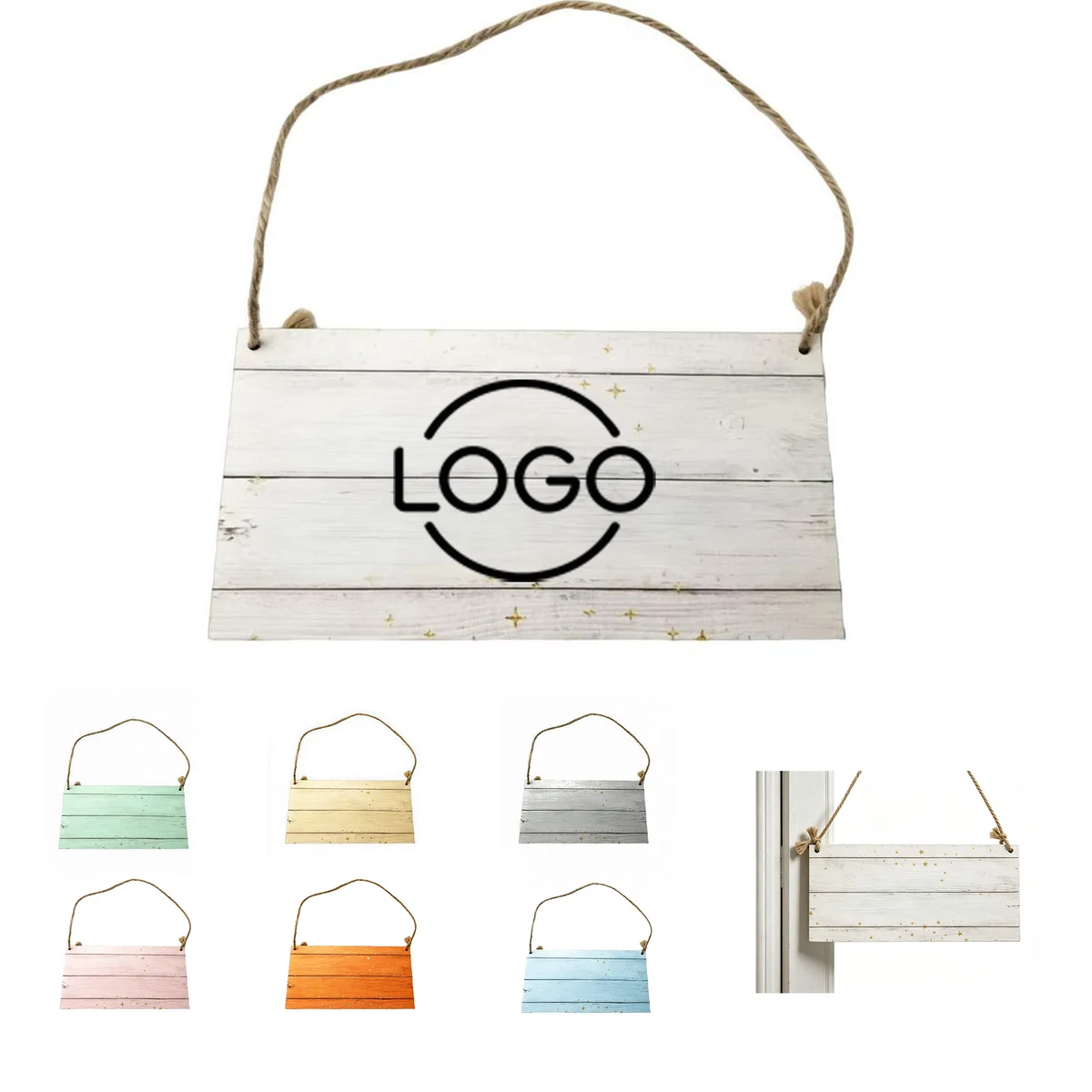 Custom Wooden Signs Logo Personalized Welcome Front Door Plate 1