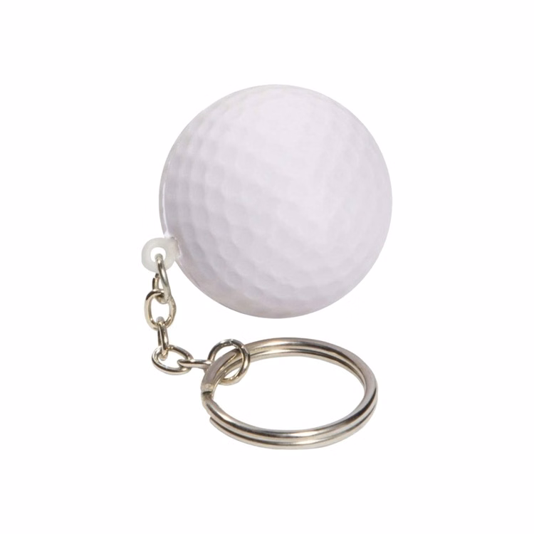 Stress Golf Ball Key Ring