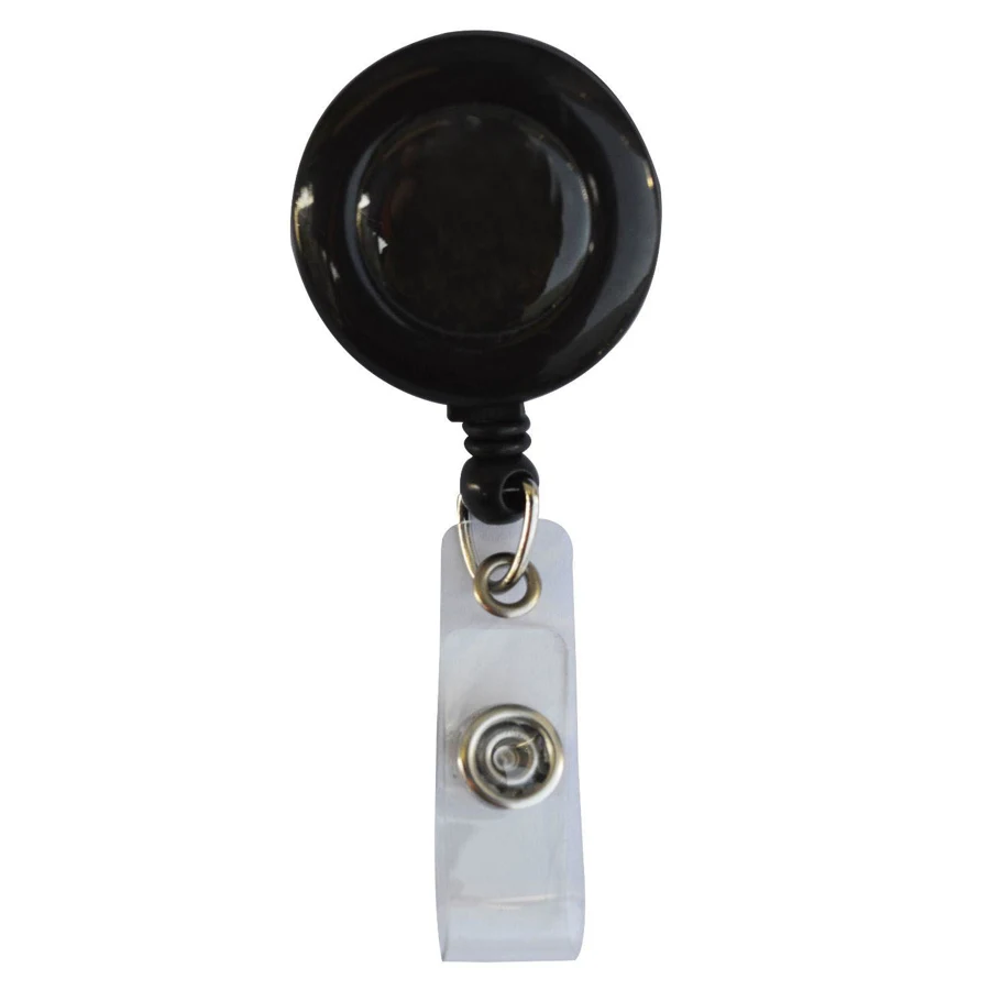 Circular Badge Reel w/ Bulldog Clip 1