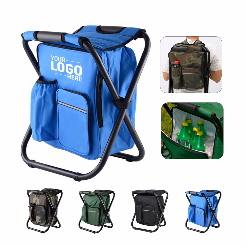 Outdoor Folding Chair With Cooler Bag