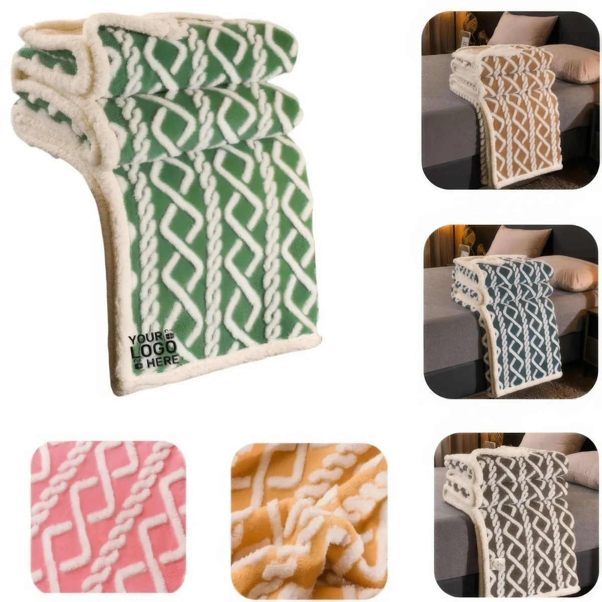 3D Embossed Plush Blanket 1