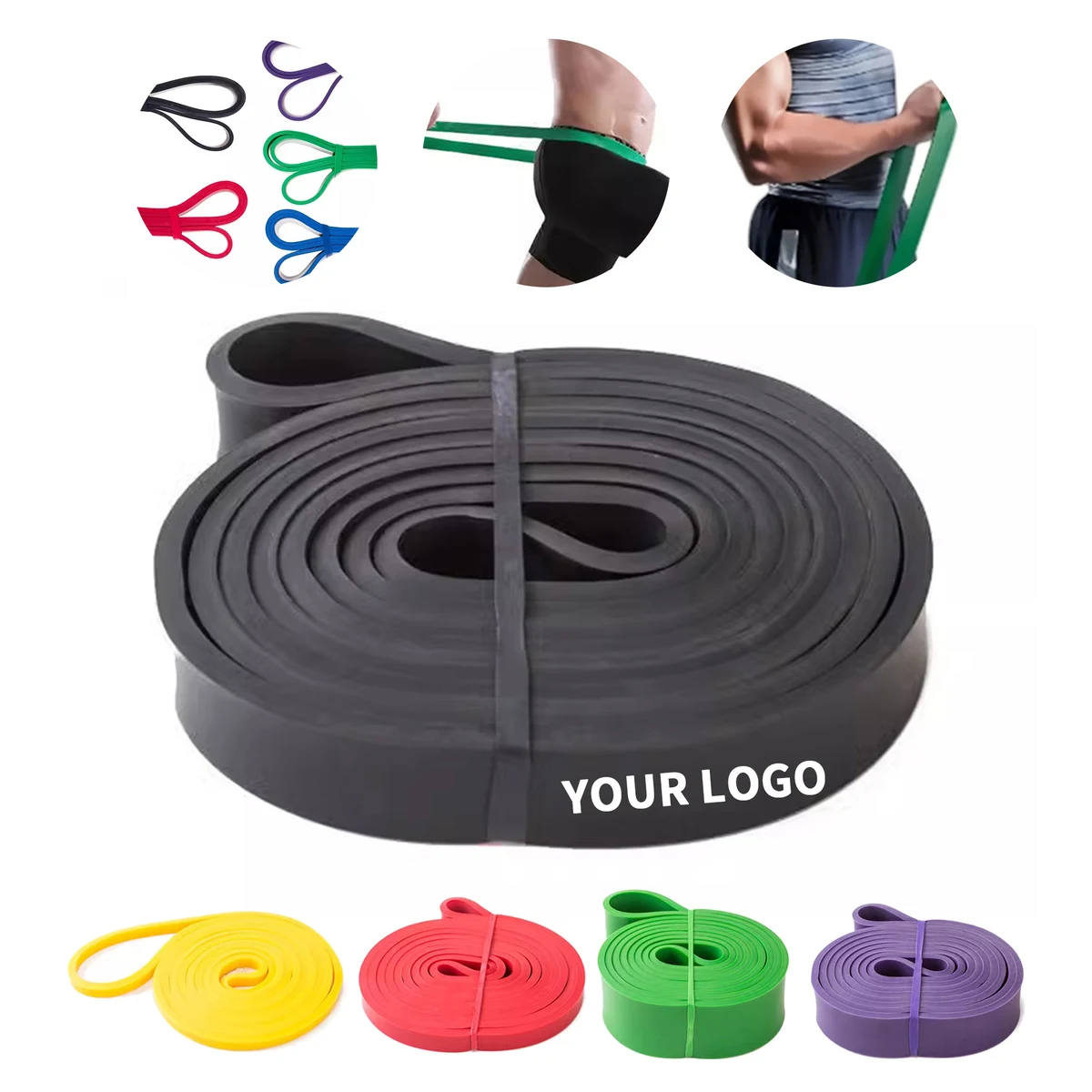TPE Resistance Exercise Strip 81.8" x 0.83" x 0.16" 1