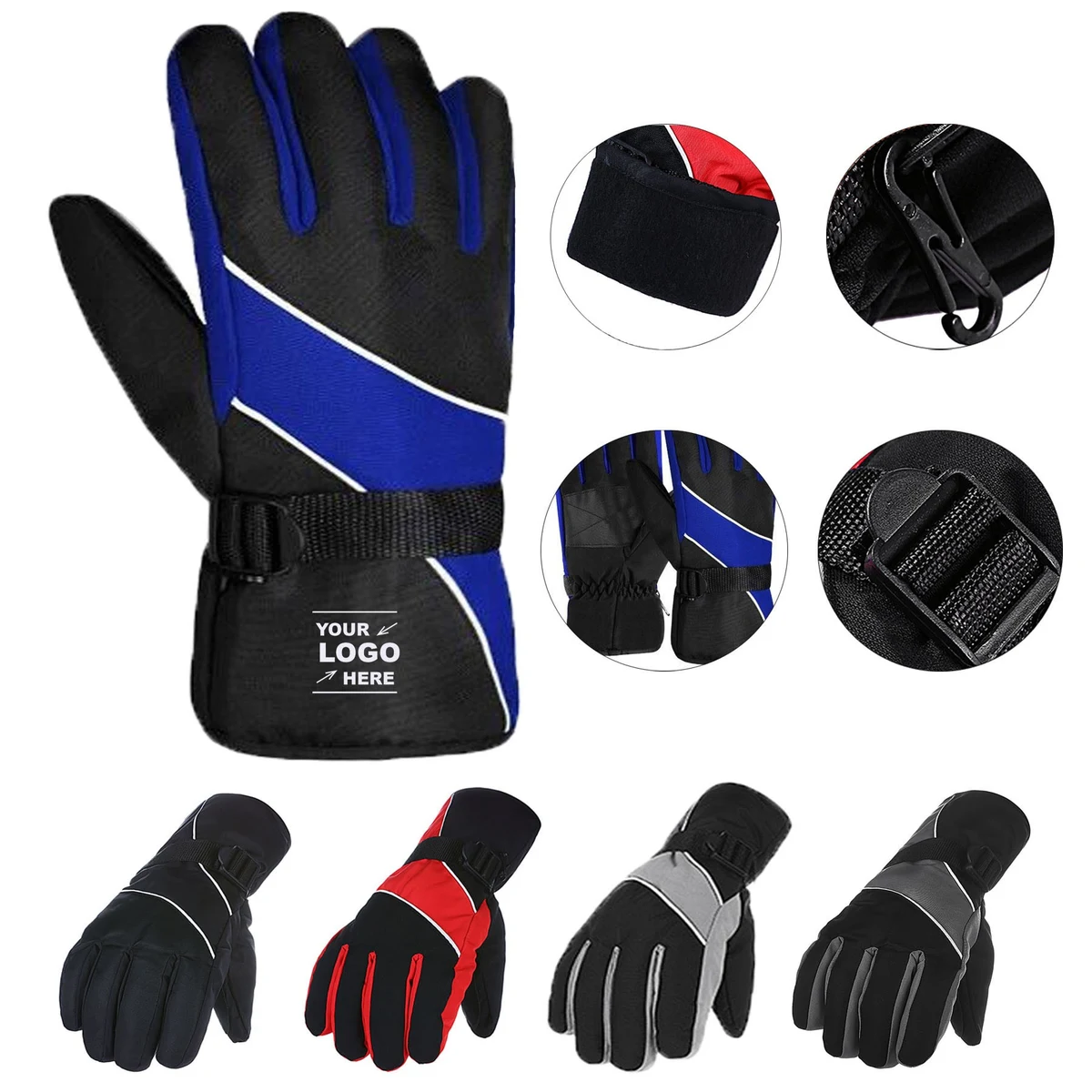 Windproof Thermal Ski Gloves 1