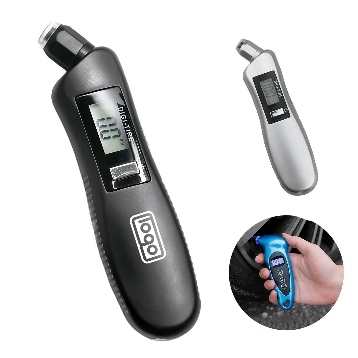 Multifunctional Digital Tire Pressure Gauge W/ Light 1
