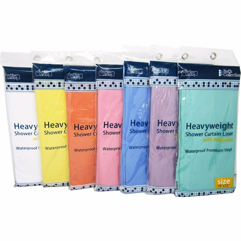 Heavyweight Shower Curtain Liners Assorted