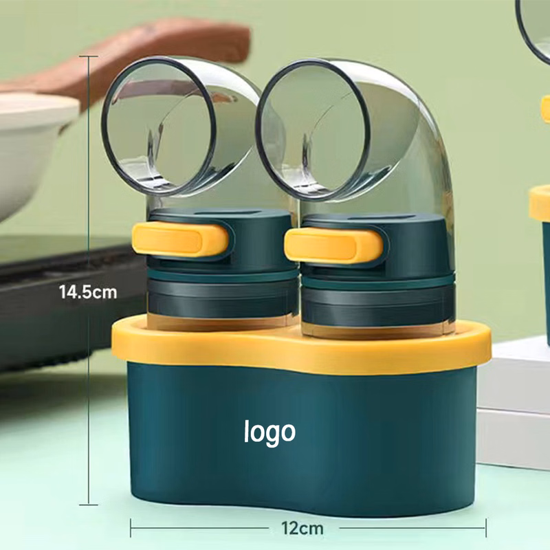 Precision Salt Dispenser with Dual Measuring Cups - Kitchen Essentials