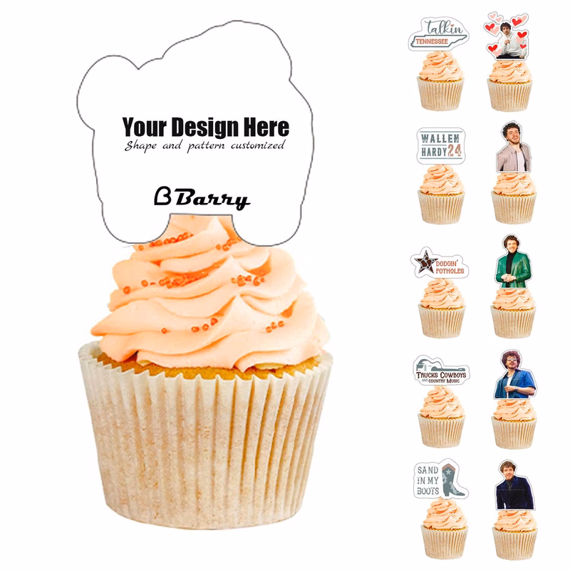 Theme Party Cupcake Toppers - Birthday Decoration Supplies