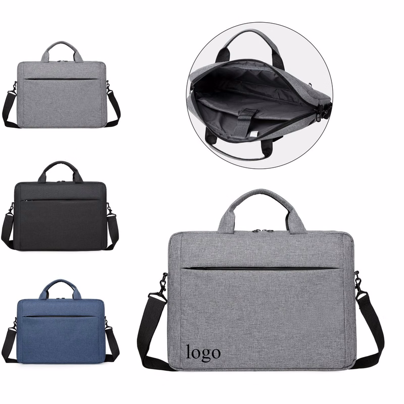 Multi?Compartment Fabric Laptop Briefcase