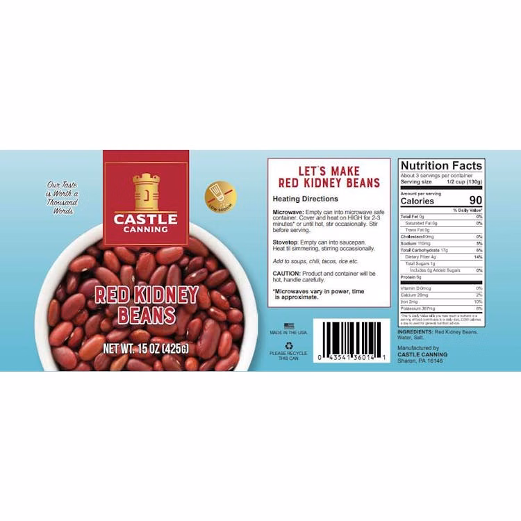 Canned Red Kidney Beans - Full Pallet