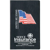 Executive Vinyl Cover w/ Pre-Printed Flag - Tally Book 1