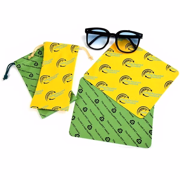 RPET Glasses Wiping Cloth with Pouch