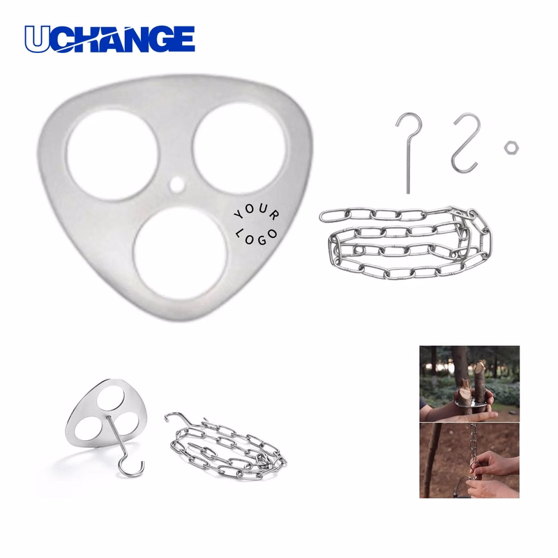 Stainless Campfire Tripod Rack Stand for Outdoor Cooking
