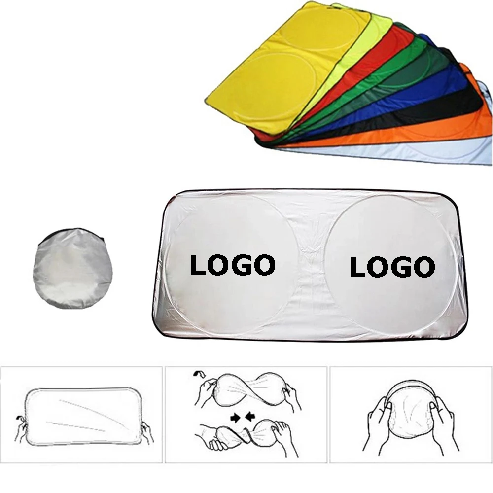 Custom Auto Windshield Sun Shade W/Pouch 1