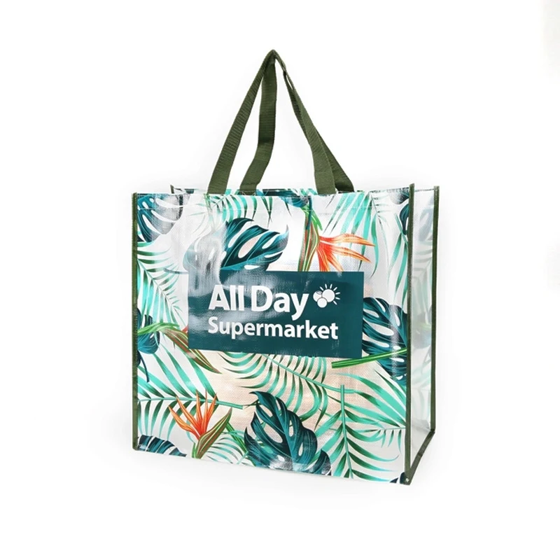 Recycled Laminated RPET Woven Tote Bag 1