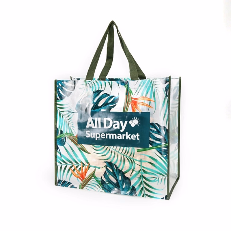 Recycled Laminated RPET Woven Tote Bag