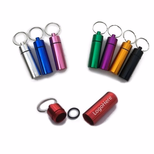 Pill Tube Key Ring